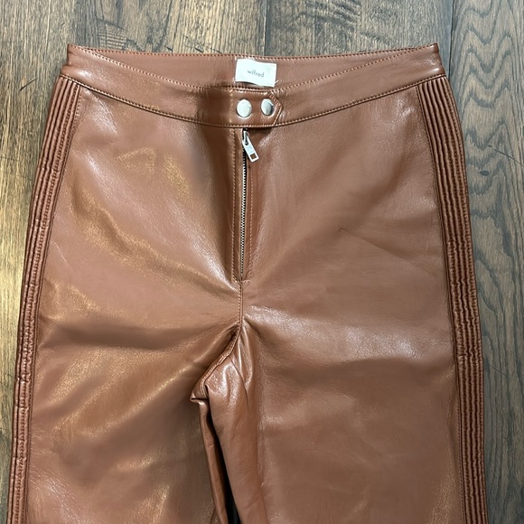 ARITZIA Leather Pants - Picture 1 of 4